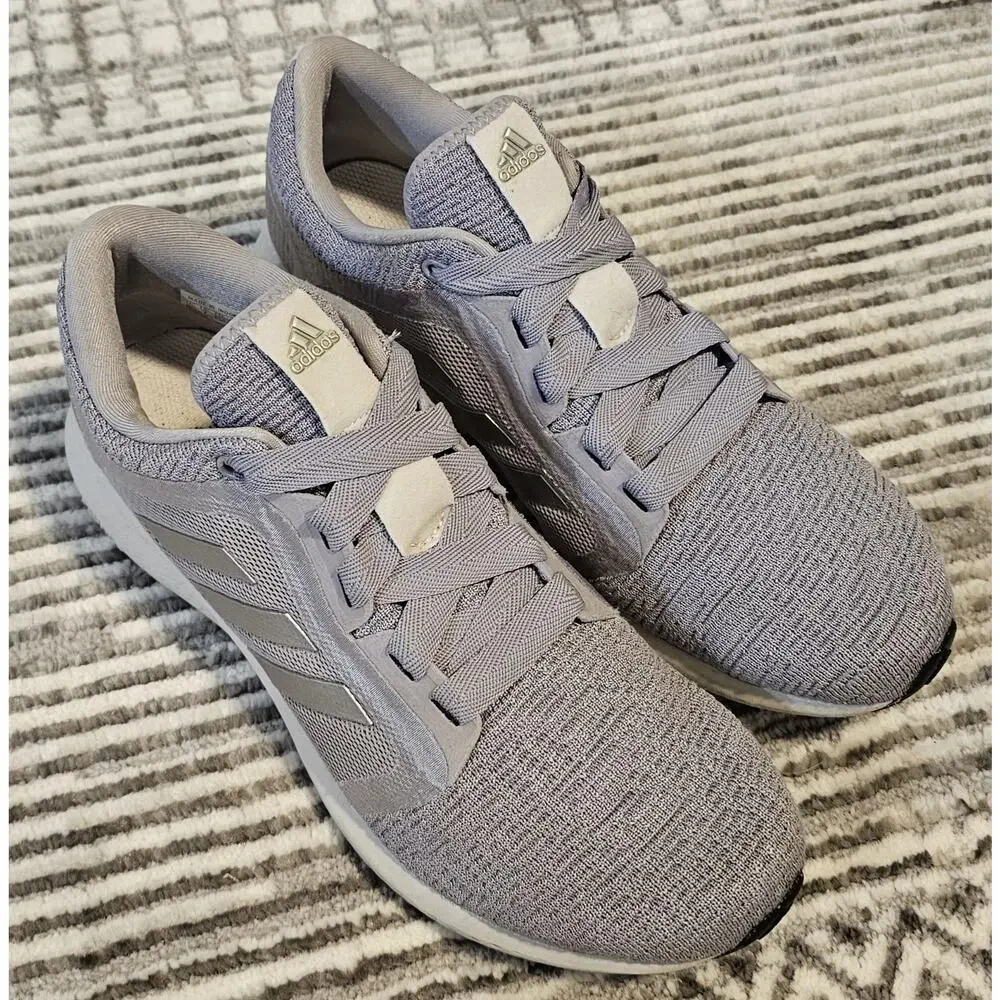 Adidas Edge Lux 4 Bounce Grey Silver Women's Size 8.5 Running Shoes FW9260